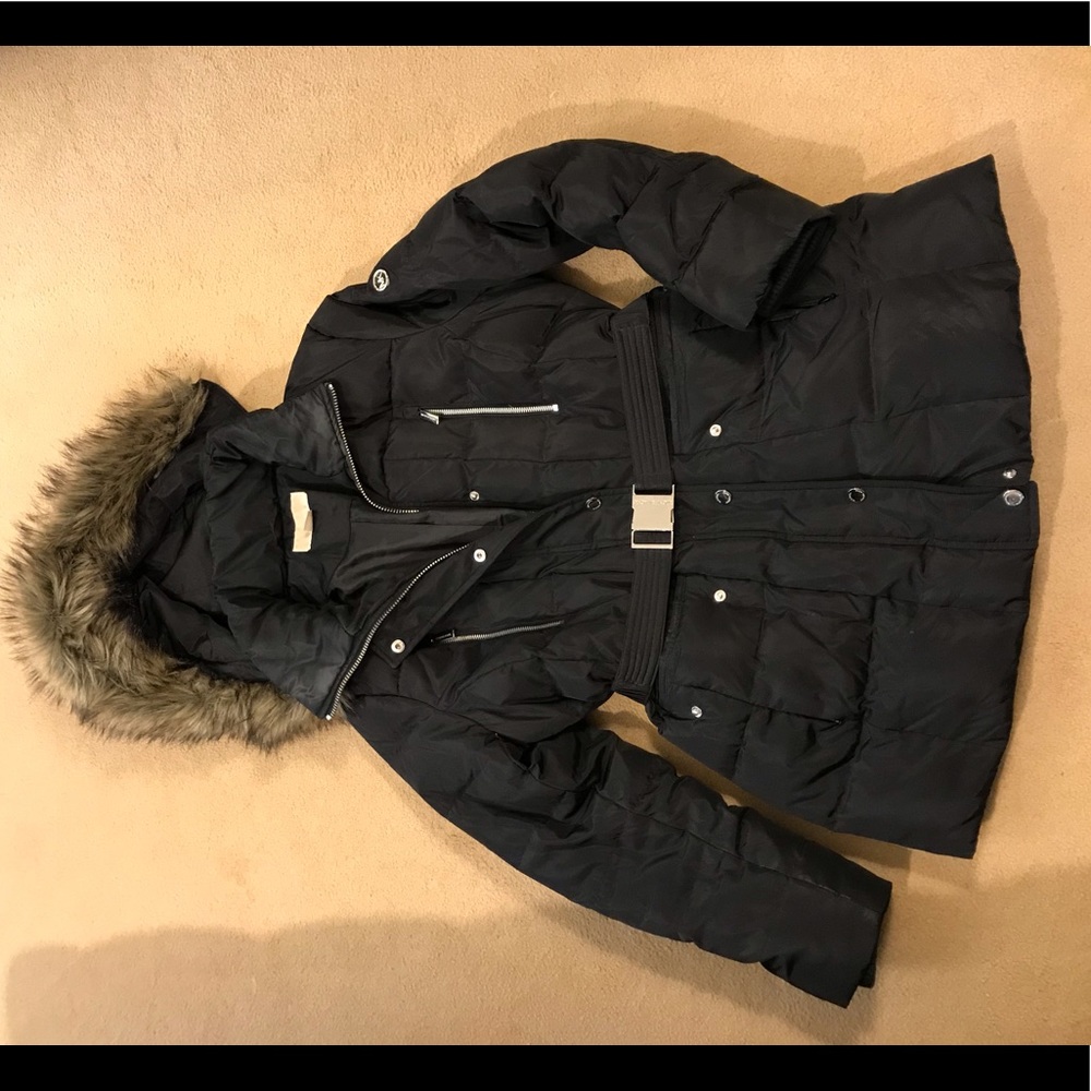 Michael Kors hooded puffer down jacket 12 petite